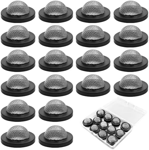 Garden Hose Screen Filter 20Pcs Rubber Hose Gasket With Stainless Steel Filter Mesh Suitable For 3/4" Connector and 5/8" Washing Machine Connector by Unknown