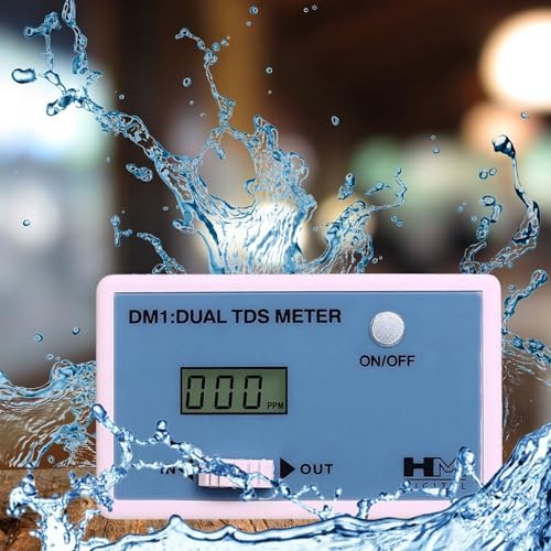 HM Digital DM-1 In-Line Dual TDS Monitor, 0-9990 ppm Range, +/- 2% Readout Accuracy,Blue & White - Image 5