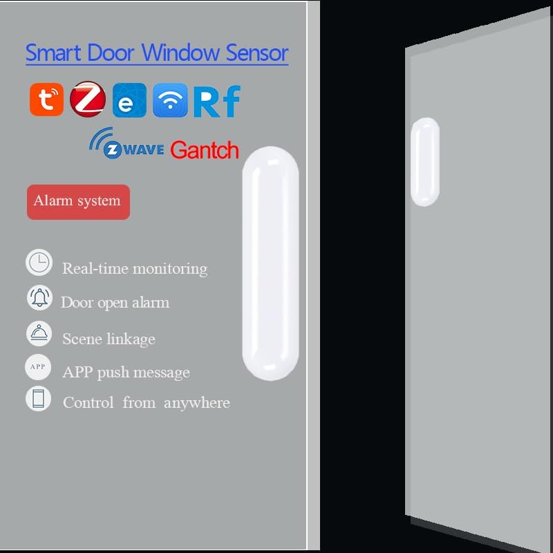 Tuya Zigbee 3.0 Door and Window Alarm Sensor, Wireless Mini Contact Sensor, Works with Smart Life APP, Compatible with Alexa/Google Assistant,Tuya Hub Required (Pack of 1) - Image 6