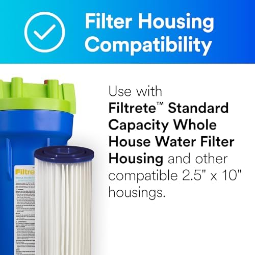 Filtrete Standard Pleated Whole House Water Filter 3WH-STDPL-F02, 2-Pack - Image 2