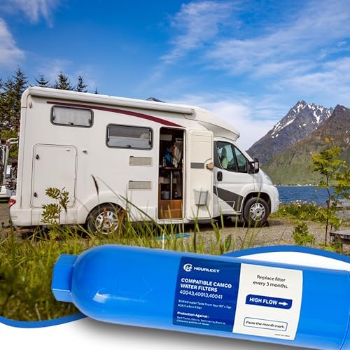 Hourleey 2 Pack RV Inline Water Filter with 2 Flexible Hose Protector, Reduce Bad Taste, Odors, Rust, Fluoride, Chlorine and Sediment in Drinking Water, Dedicated for RVs Campers Marines - Image 6