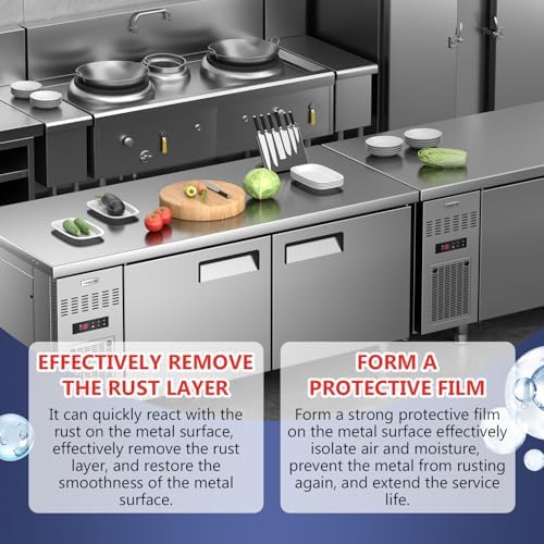 enterlent Heavy Duty Rust Removal for Metal,Multipurpose Rust Remover Spray,Stainless Steel Rust Remover Cleaner,Powerful Steel Rust Removal,Rust Converter for Various Metals Furniture - Image 4