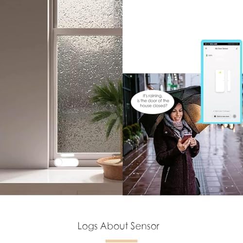 Tuya Zigbee 3.0 Door and Window Alarm Sensor, Wireless Mini Contact Sensor, Works with Smart Life APP, Compatible with Alexa/Google Assistant,Tuya Hub Required (Pack of 1) - Image 3