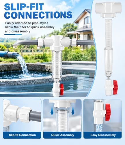 1-1/2 Inch Spin Down Sand Separator, 50 GPM 100 Mesh Sediment Water Filter - Image 3