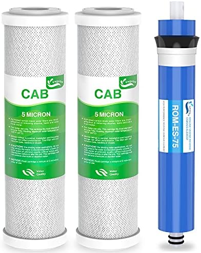 FX12P FX12M TFM-24 Water Filter Set Fit for GE GXRM10RBL GXRM10G RO System by Vegebe