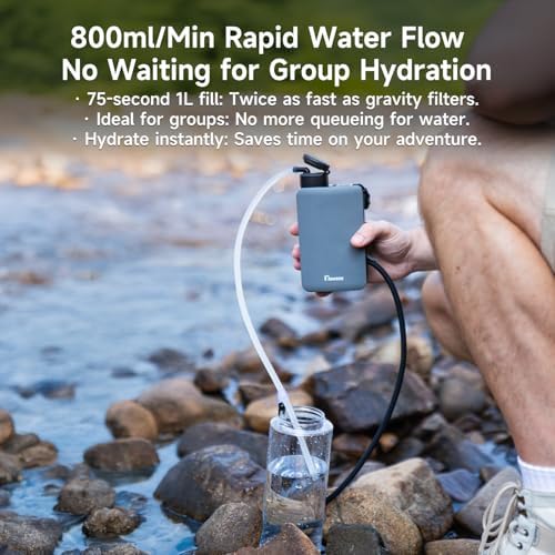 NAWAZA Portable Electric Water Filter, 0.01 Micron Dual, 800mL/min Pump - Image 6