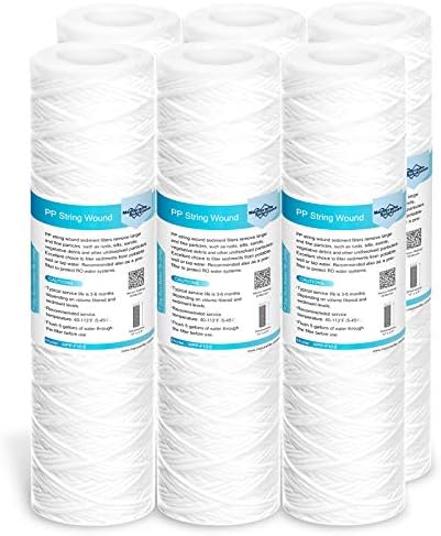 Membrane Solutions 20 Micron 10"x2.5" String Wound Whole House Water Filter by MembraneSolutions