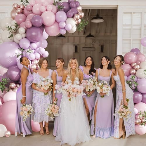 Dusty Purple Balloon Arch Kit for Baby Shower Bridal Shower Decorations - Image 3