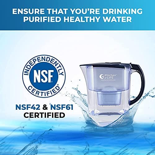 Pitcher of Life Alkaline Water Filter System + 119 Alkaline Beverages Recipe Book | pH 8.5-9.5 | Removes 99% Lead Chlorine | Adds Minerals | 2-Month Filters | NSF Certified - Image 5