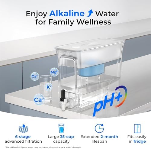 Waterdrop WFD-40W-L-A Water Filter Dispenser, Alkaline Filtration, White - Image 2