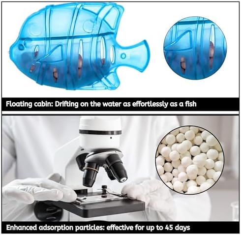 Nispira 12 Fish Universal Demineralization Cleaners for Protec Guardian Aquastick Humidifiers Ultrasonic Evaporative Dehumidifiers Hard Water Removes White Dust Odor - Image 5