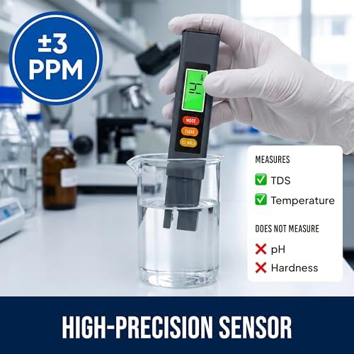 Craft911 Water Tester for Drinking Water - TDS Meter (Professional - Gray) - Image 2