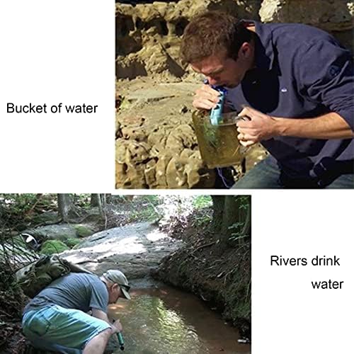 Water Filter Straw, Portable Outdoor Emergency Survival Gear Water Purifying Device for Hiking, Camping, Travel, Hunting, Fishing - Image 6