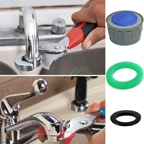 Faucet Aerator, 2.2GPM Flow Restrictor Plug-In Faucet Aerator Replacement Parts for Bathroom or Kitchen (blue 20 Pcs) - Image 5