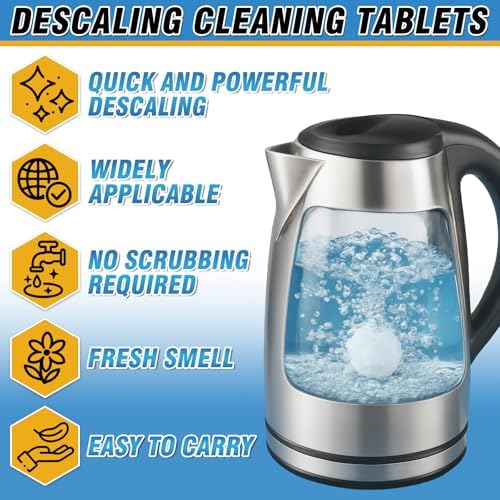 Coffee Descaler Tablets 36 Count - Natural Citric Acid Descaling Tablets for Espresso Machine, Coffee Maker and Kettle, Powerful Limescale Hard Water Remover - Image 2