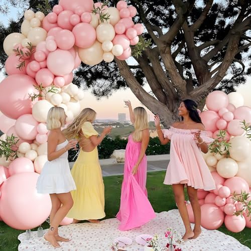 Pink Balloon Arch Kit for Baby Shower Bridal Shower Birthday Decorations - Image 4