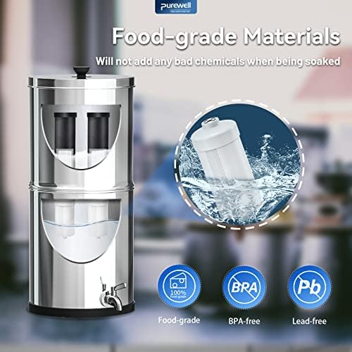 Purewell FL-2 White 5-Stage Fluoride Purification Elements, Replacement for Berlkey® PF-2® Fluoride Filters, Berlkey® Gravity Filtration System and Purewell System (2 Pack, K Series) - Image 3