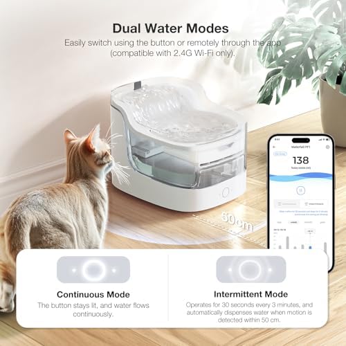 PETGUGU Smart Bundle: WiFi Cat Water Fountain with App + PF5 Pet ID Card – Real-Time Multi-Pet Tracking, Weekly Health Reports, Ultra-Quiet Wireless Pump & 8-Layer Filtration (2.4G Only) - Image 7