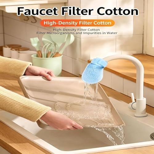 Faucet Filter Cotton Bag, Faucet Filter Cotton Bag for Kitchen Sink, Kitchen DIY Faucet Water Filter Bag for Scale, Sand and Sediments (50 PCS) - Image 7