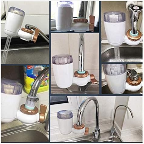 Tap Water Filter System Water Purifier Filtration Reduce Lead Chlorine BPA Free Fits Most Standard Faucets (4 Filter Included) - Image 3