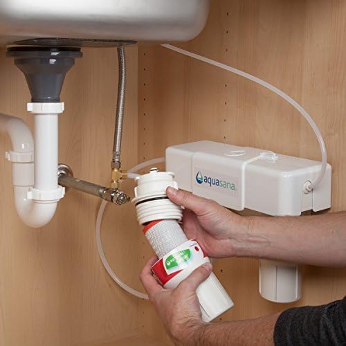 Aquasana Under Sink Water Filter System - Reduces PFAS, Lead, & Chlorine in Drinking Water - Under Counter Claryum Filtration for Kitchen - 3-Stage - Oil-Rubbed Bronze Faucet - AQ-5300.62 - Image 2
