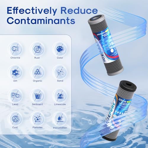 ICEPURE 1 Micron 2.5" x 10" Whole House Water Filter Combo Kit, 2 Combo - Image 2