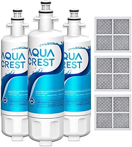 AQUA CREST ADQ36006101 Water Filter, Replacement for LG® LT700P®, 3 Combo by AQUACREST