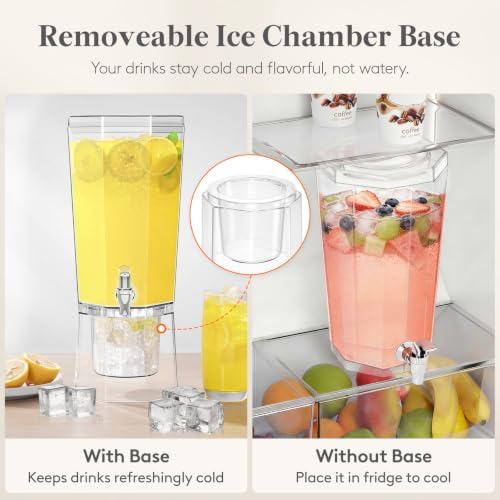 Lifewit 1 Gallon Drink Dispenser for Party with Leak-Proof Spigot, 4 Pcs - Image 5