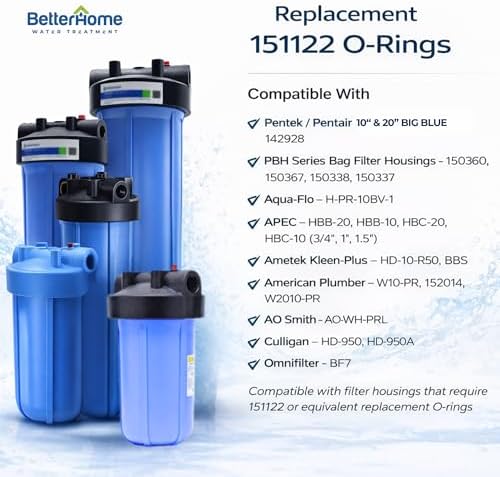 Replacement 151122 O-Ring (3 Pack) Made Specifically for Pentair Pentek Big Blue Water Filter Filters OEM Size ORing NSF 61 Buna-N Rubber - Image 6