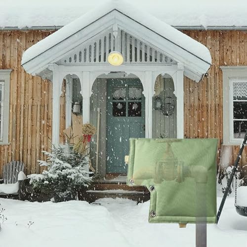 belupai Outdoor Faucet Covers for Winter, Water Wells Pump Covers Pressure Vacuum Breaker Cover Sprinkler Valve Cover Backflow Preventer Insulated Pouch Pipe Bag for Backflow (B) - Image 3