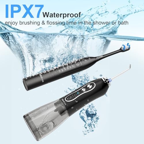 H2ofloss Water Flosser & Electric Toothbrush Combo, 2-in-1 Oral Clean Kit - Image 5
