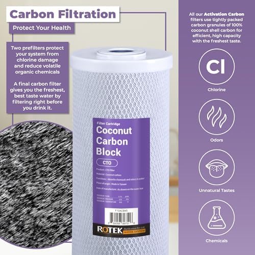 Whole House Water Filtration Set | 2-Stage Water Filter System | 1SED, 1KDF | Clean Water | Sediment, & Heavy Metal Filter | 1 Year Supply | 4.5" x 10" Universal Replacement Filter - Image 3