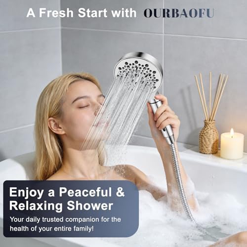 Filtered Shower Head with Handheld, High Pressure 7-Spd Showerhead - Image 6