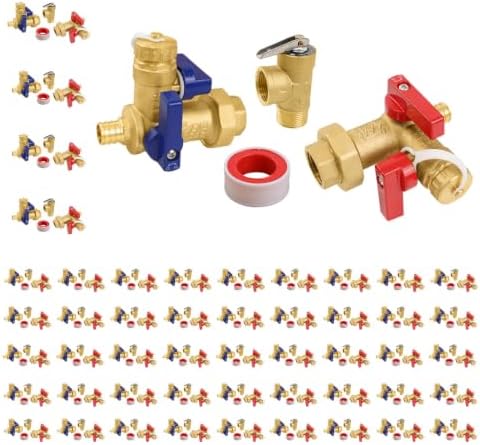 50 Sets Niikappu Tankless Water Heater Valve Kit, 3/4" FIPxPEX(Tool053-50) by Unknown