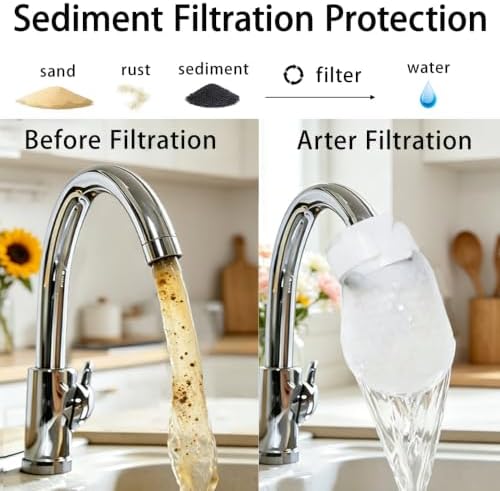 100Pcs Faucet Filter Bags for Kitchen Sink,High Density Sink Faucet Filter - Image 4