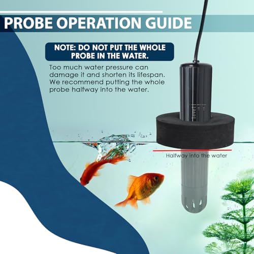 7 in 1 Smart Water Quality Tester, Wireless WiFi Water Monitor Measures pH/ORP/TDS/EC/Salinity/SG/TEMP, Water Quality Meter with App Connection Real-Time Alerts for Aquarium, Saltwater Fish Tank, etc. - Image 5