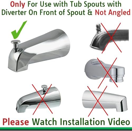 Wondurdog Dog Wash Bathtub Spout Kit, Garden Hose, Pull Up Diverter Only - Image 4