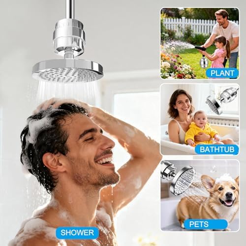 25 Stage Shower Filter, Powerful Shower Head Water Filter for Hard Water - Image 6