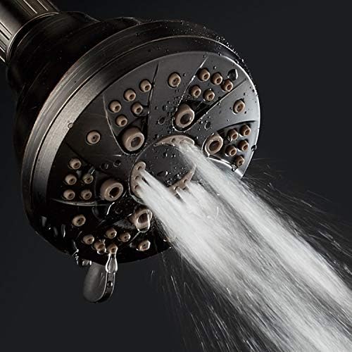 AquaDance Oil Rubbed Bronze High Pressure 6-Setting Spiral Shower Head - Angle Adjustable, Anti-Clog Showerhead Jets, Tool-Free Installation - USA Standard Certified - Top US Brand - Image 5