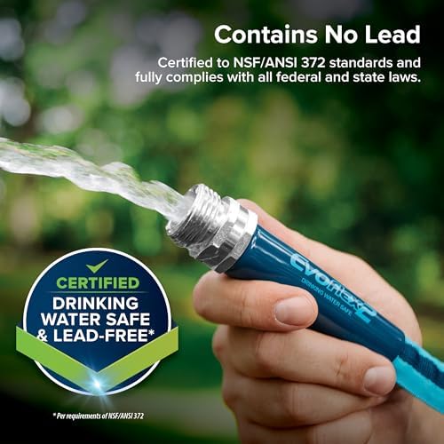 Camco EvoFlex2 50-ft Drinking Water Hose - RV Drinking Water Hose Reinforced with Fabric & Ultra Lightweight - Contains No_Lead, No_BPA & No_Phthalate - Abrasion Resistant (22579) (Pack of 3) - Image 4