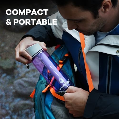 SurviMate 5-Stage 0.01μm Ultra-Filtration Filtered Water Bottle BPA-Free - Image 7