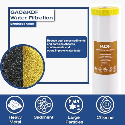 H&G Lifestyles Whole House Water Filter Cartridge 4.5 x 20 KDF Water Filter - Image 3