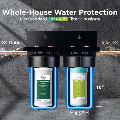 iSpring F2WGB21BKSNC 2-Stage Whole House Water Filter Set for WGB21B-KSNC - Image 4