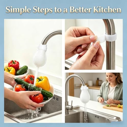 100 Pcs Faucet Filter Cotton Bag, Universal Faucet Filter Bags for Kitchen Sink, Non-Woven Replaceable Sleeve for Kitchen Bathroom - Image 7