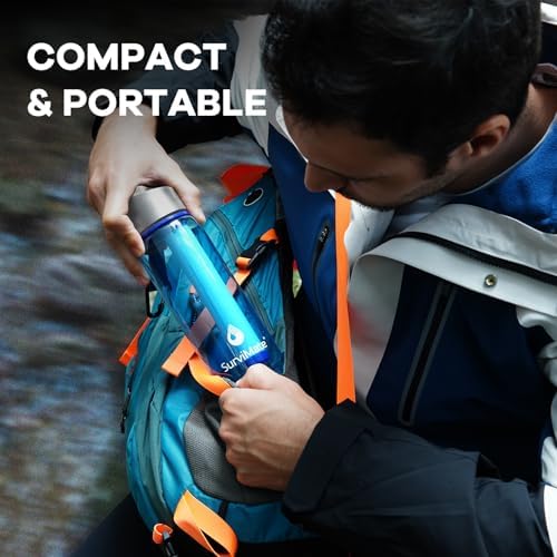 SurviMate 5-Stage 0.01μm Ultra-Filtration Filtered Water Bottle BPA-Free - Image 7
