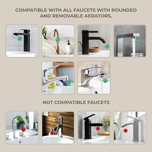 Faucet Filter – Bathroom Sink Faucet Filter for Men & Women’s Skincare, Vitamin C–Infused, Reduces Chlorine, Advanced Filtration for Hydrated Skin, Hard Water Softener (White) - Image 5