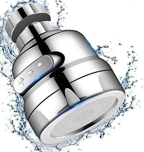 Faucet Sprayer Attachment, Rotate Swivel Water Saving Tap Aerator by Wodgreat