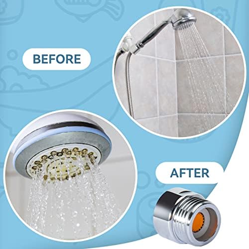 MAYYAYA 7-Pc Brass Shower Flow Saver Kit, 1/2G, 6 Color Options - Image 4