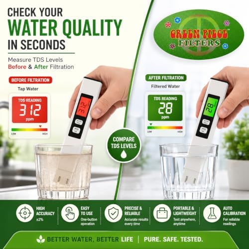 Green Piece® Digital TDS Meter for Water Testing - LCD Water Quality Tester - Image 3