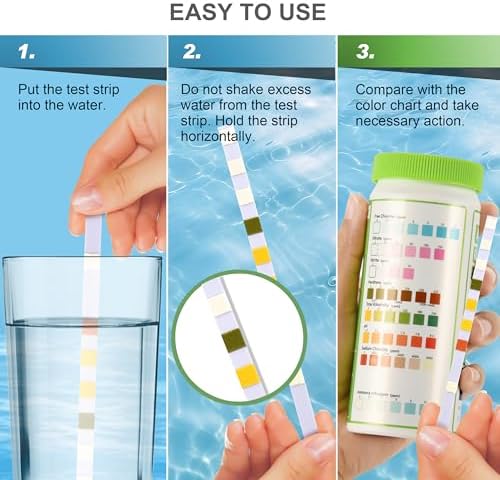 AAwipes 8-in-1 Aquarium Test Kit for Fish Tanks - Quick & Accurate Water Testing Strips for Aquariums & Ponds. Tests pH, Ammonia, Alkalinity, Hardness, Chlorine, etc. (K02-50) - Image 3